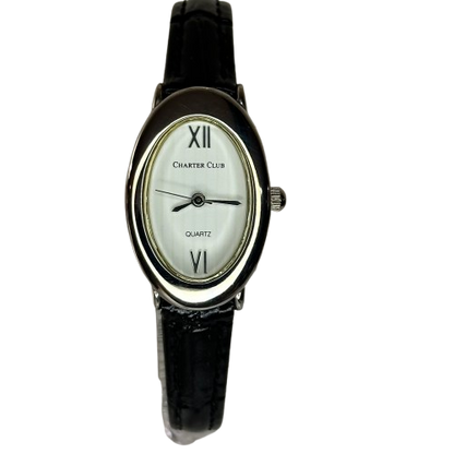 Reloj de mujer ovalado Charter Club Año 2006 Japan Movt. Inspiración Art Déco