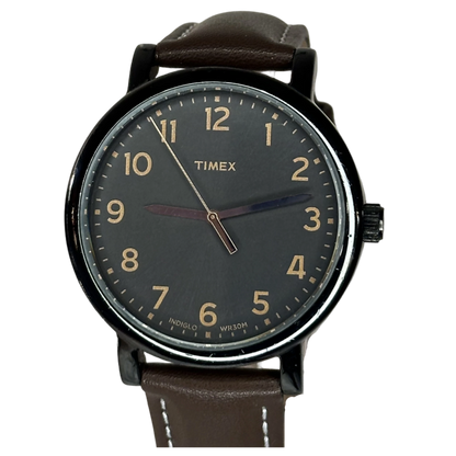 Reloj Timex Indiglo Classic Black Dial 40 mm Hombre 2010