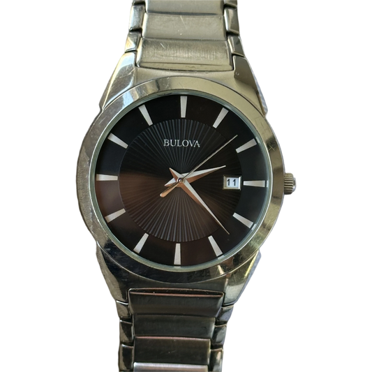Reloj Bulova Hombre 2011 Negro Acero Integrado 1era etapa CITIZEN escaso