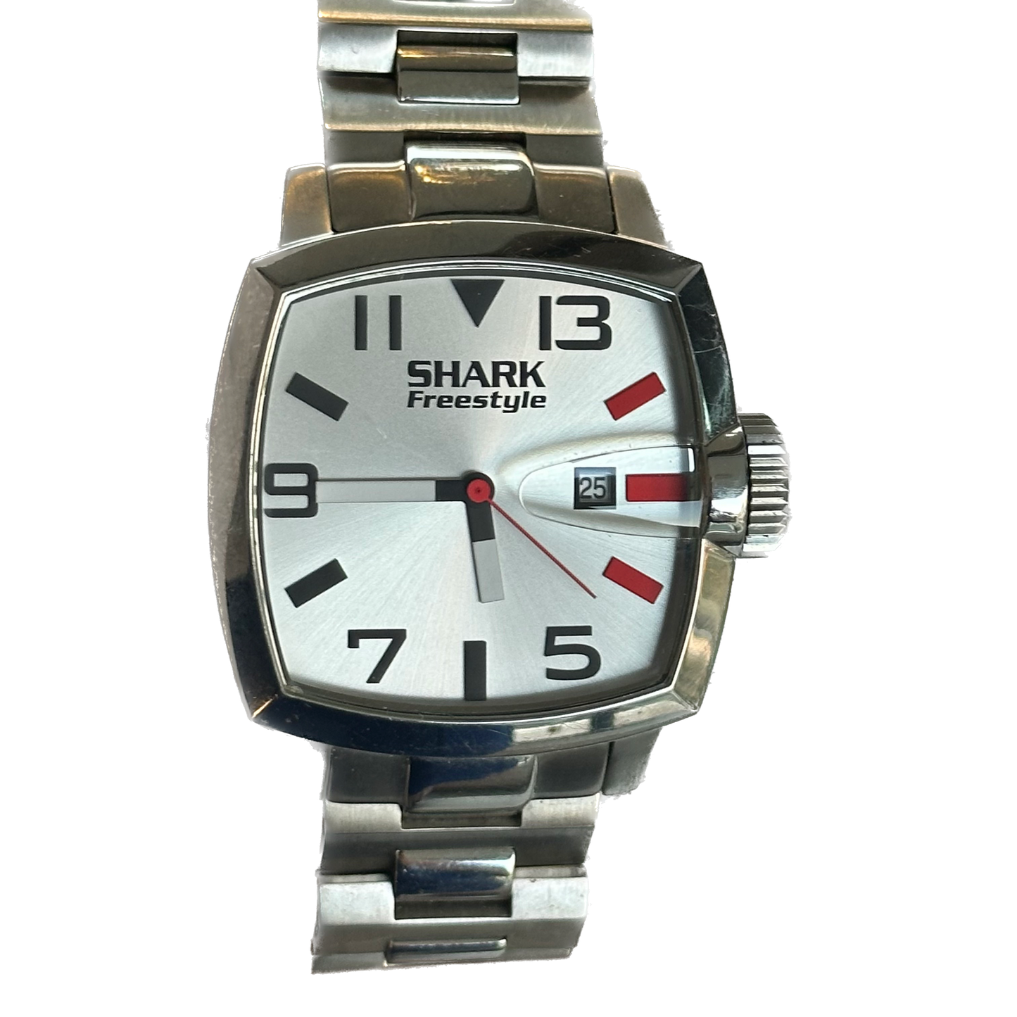 Reloj Freestyle Shark Hombre Años 2000 Acero 49mm oversized