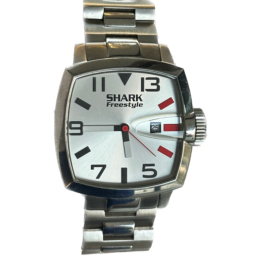 Reloj Freestyle Shark Hombre Años 2000 Acero 49mm oversized