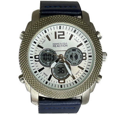 Reloj Kenneth Cole Reaction Ana-Digi Hombre Oversize 49mm Multifunción Año 2011