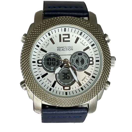 Reloj Kenneth Cole Reaction Ana-Digi Hombre Oversize 49mm Multifunción Año 2011