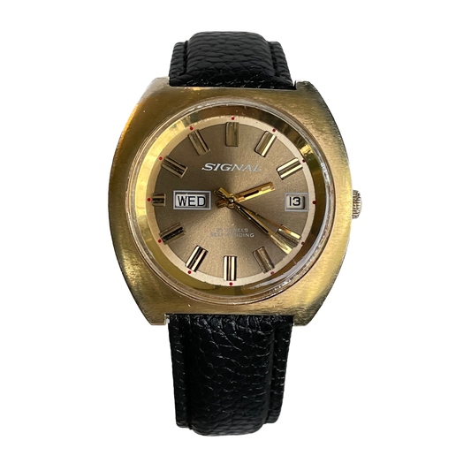Reloj Signal Automático Hombre Inicio de Años 70 Cushion 25 Jewels