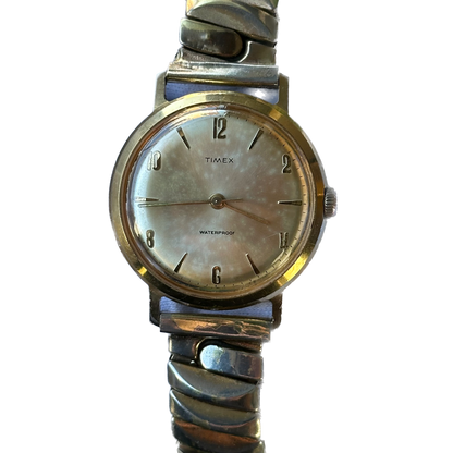 Reloj Timex Hombre A Cuerda Años 70 Dorado Funciona Perfecto único