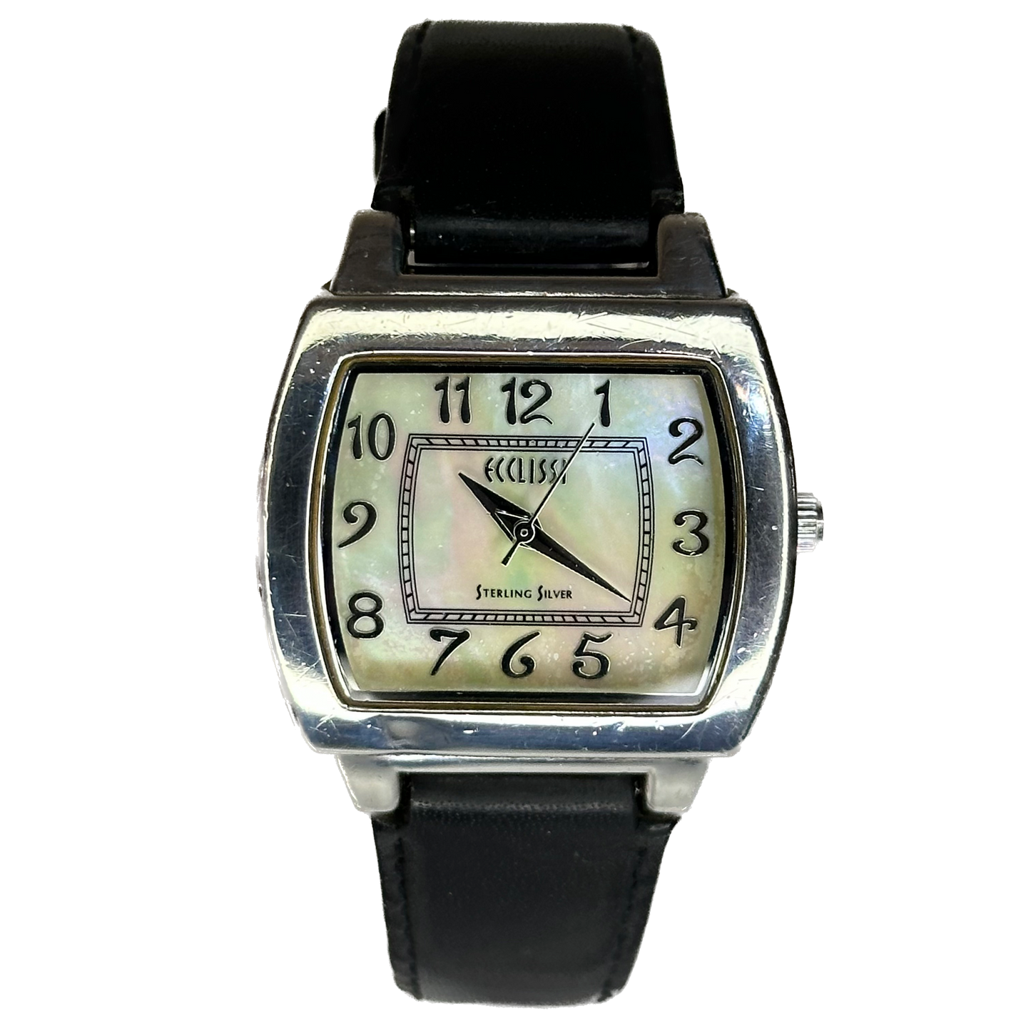 Reloj Plata Ecclissi Sterling Silver 1998 Madreperla Natural Caja y Hebilla Plata 925