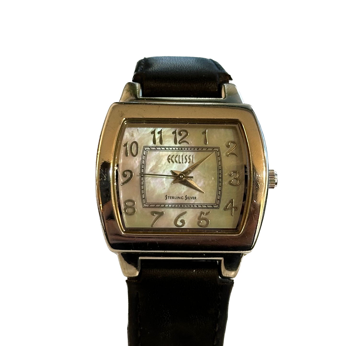 Reloj de Plata 925 ECCLISSI Mujer Años 2000's Madreperla 32mm