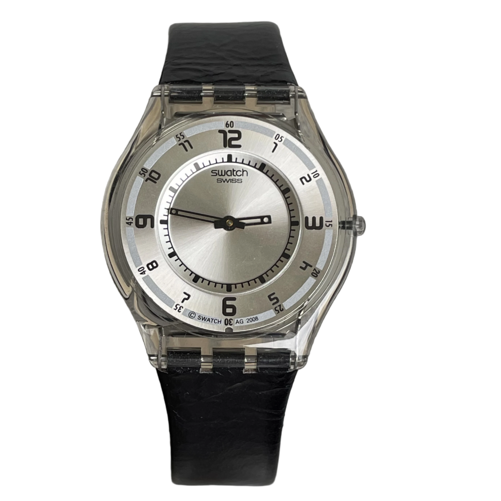 Reloj Swatch Unisex NOS Año 2008 Full Set Transparente