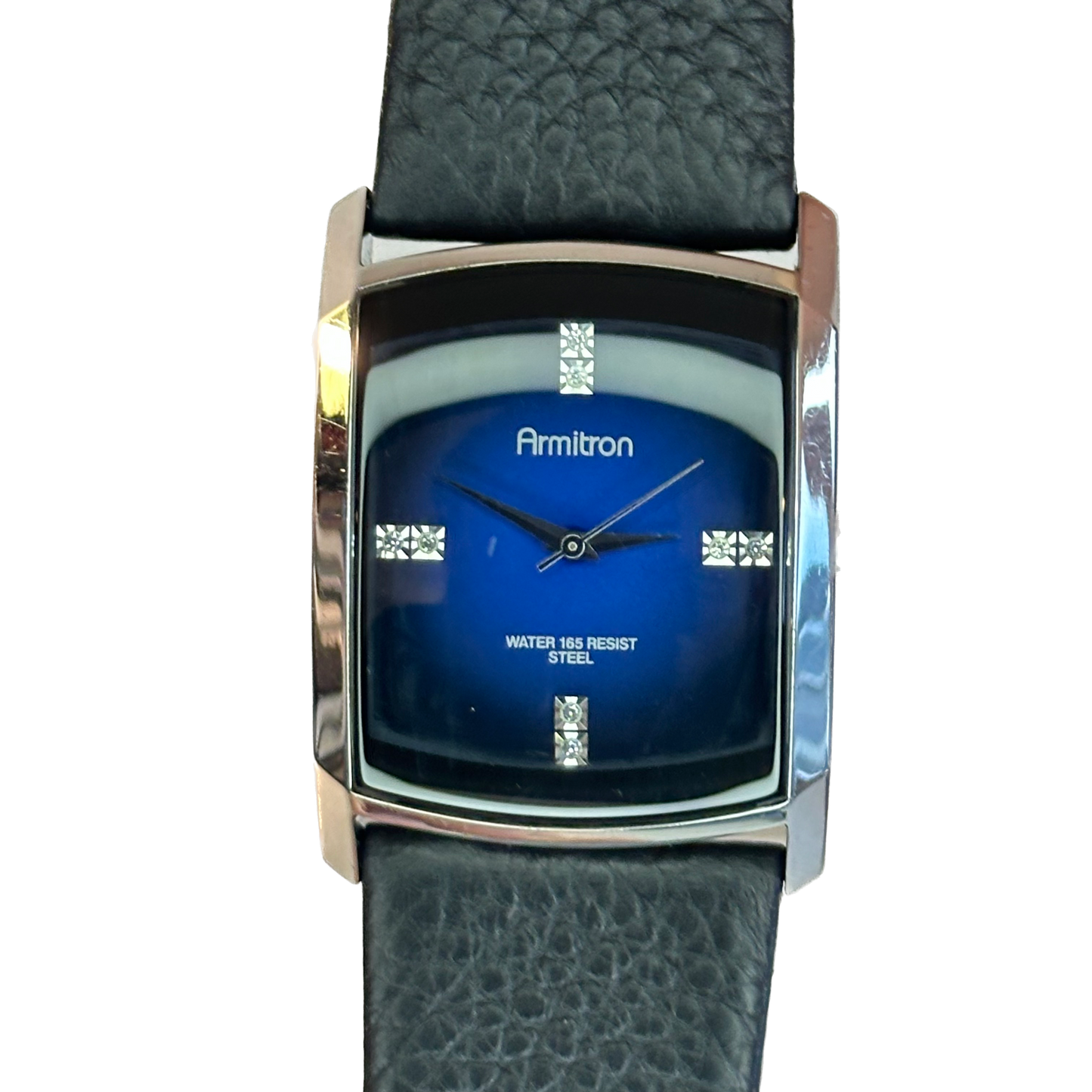 Reloj de hombre Armitron Dial azul degradé con cristales Elab. en 2009 NeoVintage