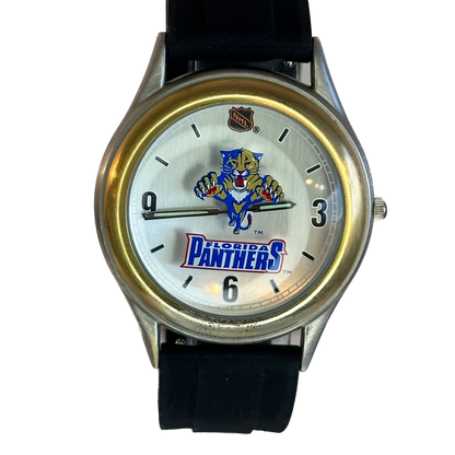 Reloj Fossil Florida Panthers Edición Limitada Numerada Año 1995 Pantera impresa en cristal