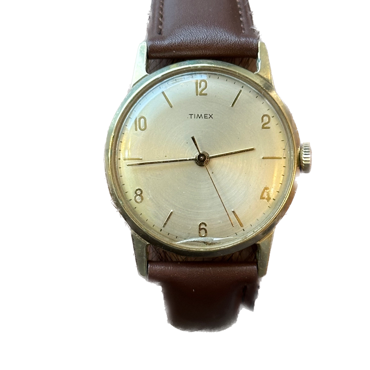 Reloj Timex Hombre A Cuerda Años 60s Champagne 34mm