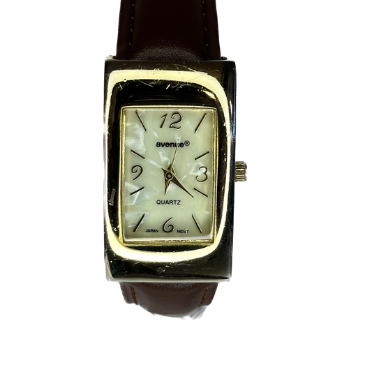 Reloj Avenue Quartz Mujer Japan Movt Rectangular Nacarado 90s