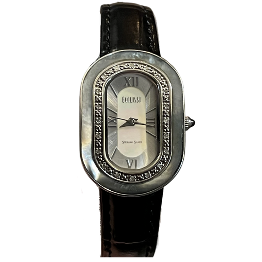 Reloj Ecclissi Mujer Plata 925 Oval Nácar Años 2000´s Art Déco