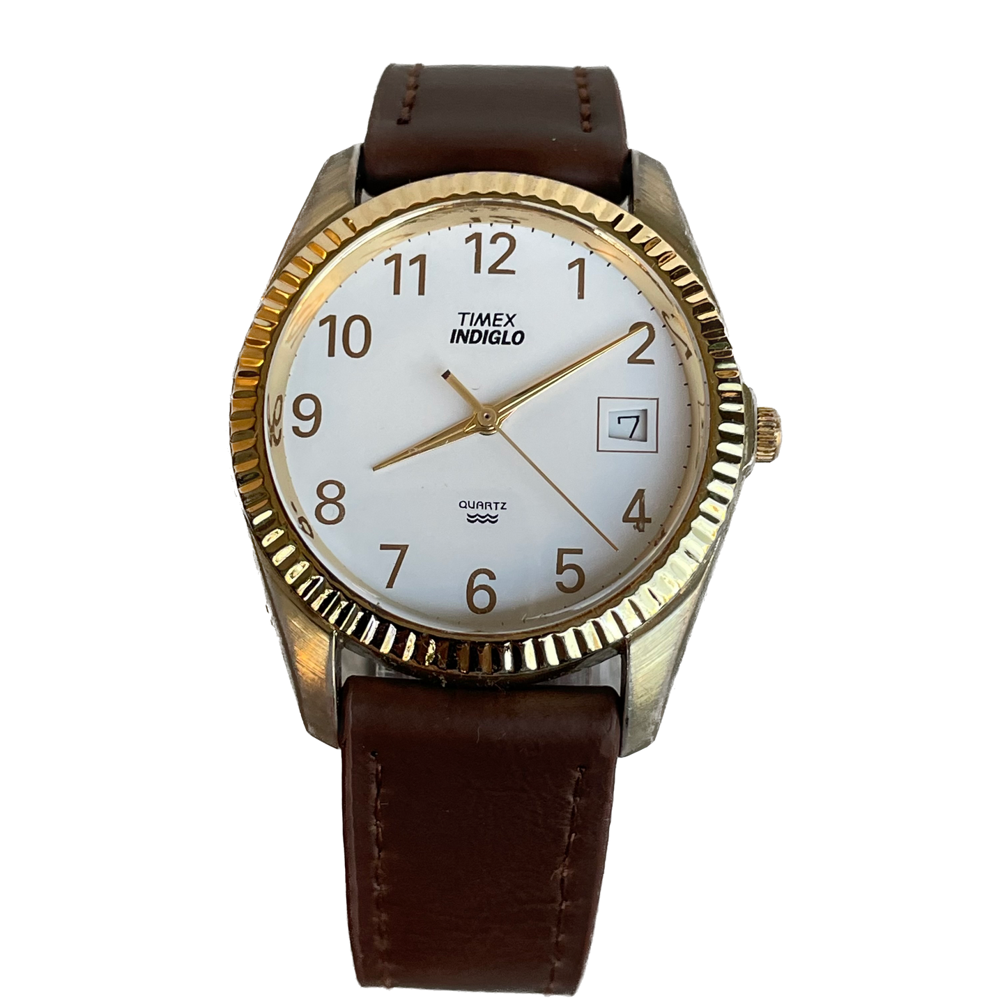 Reloj Timex Indiglo Hombre Primeros Indiglo Años 90s Dorado