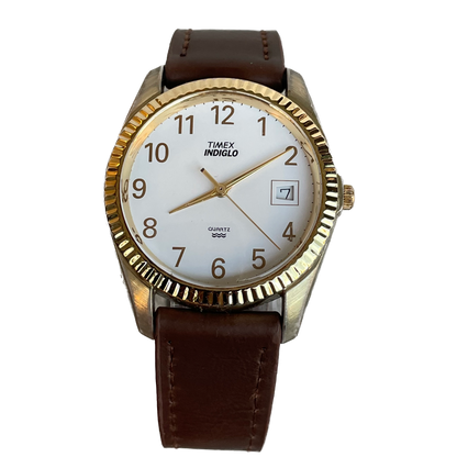 Reloj Timex Indiglo Hombre Primeros Indiglo Años 90s Dorado