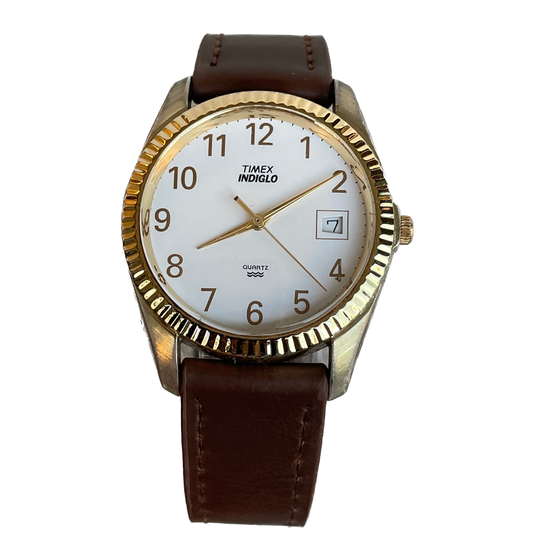 Reloj Timex Indiglo Hombre Primeros Indiglo Años 90s Dorado