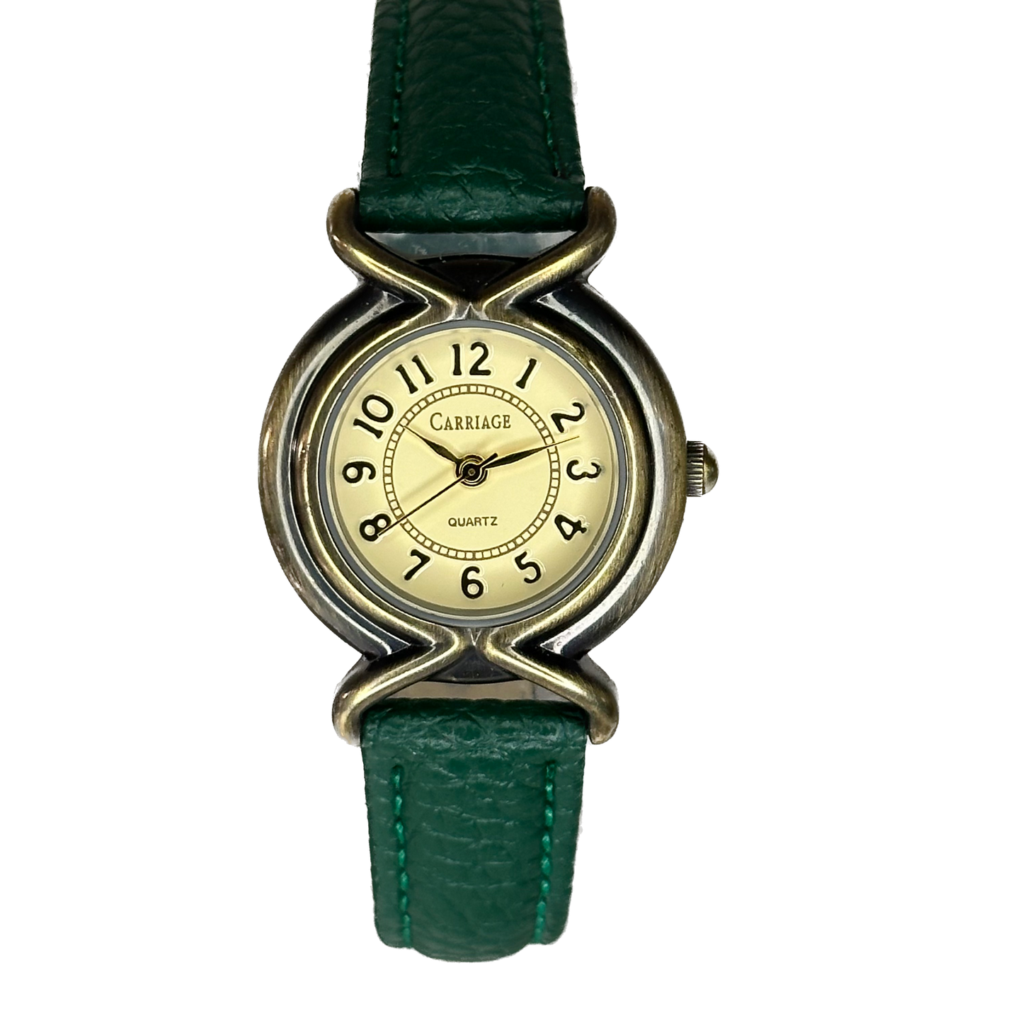 Carriage by TIMEX Quartz Mujer Año 2000 Bicolor 29 mm Correa Verde