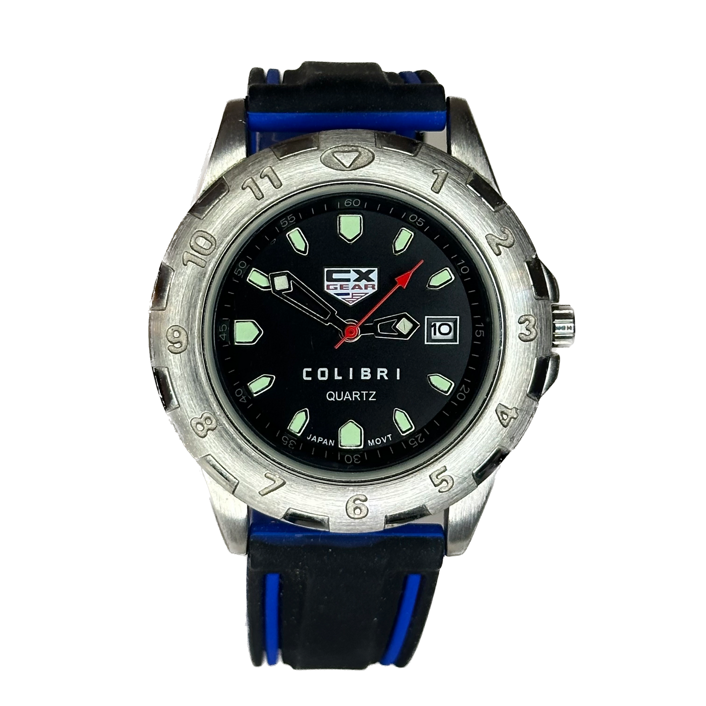 Reloj de hombre Colibri CX Gear Quartz 2003 Japan Movt 43 mm ESCASO