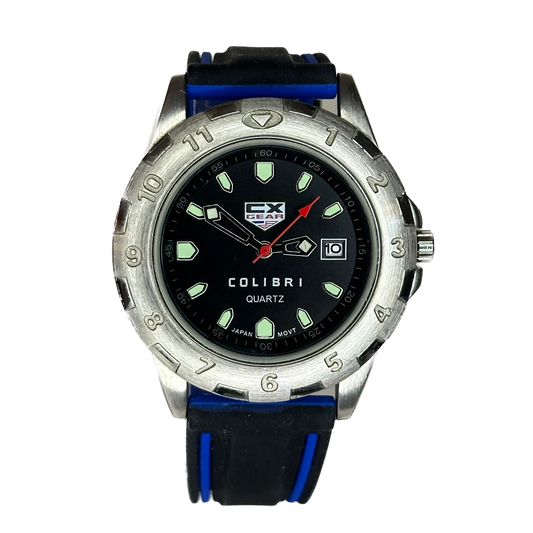 Reloj de hombre Colibri CX Gear Quartz 2003 Japan Movt 43 mm ESCASO