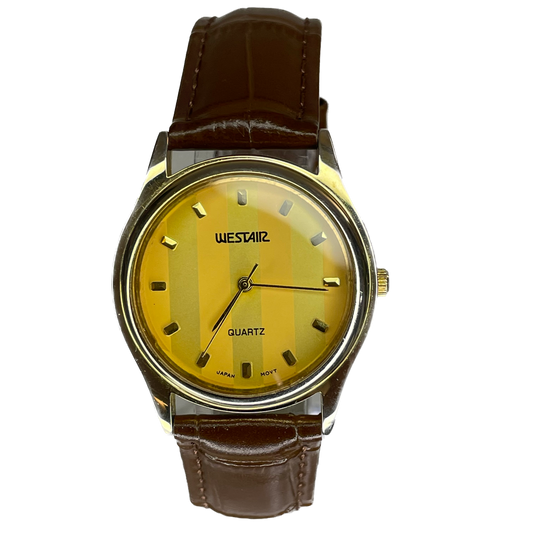 Reloj Westair Quartz Año 1997 Dial Pop Amarillo Japan Movt