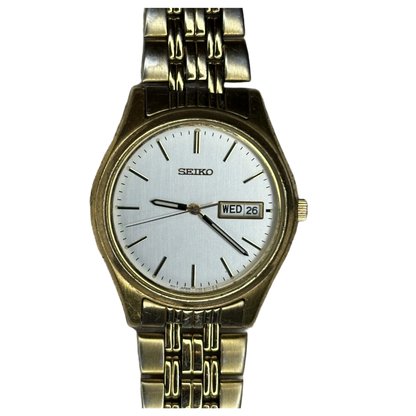 Reloj Seiko V743-9009 Dial Gris Claro | Junio de 1999 | Pulsera Seiko Original