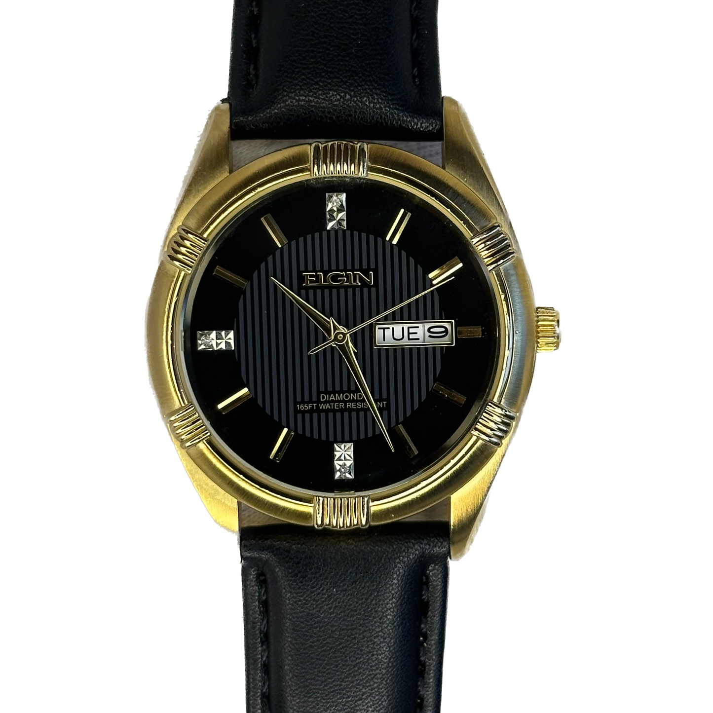 Elgin FG268N Diamond Dial Texturizado 38mm Año 1995 Impecable