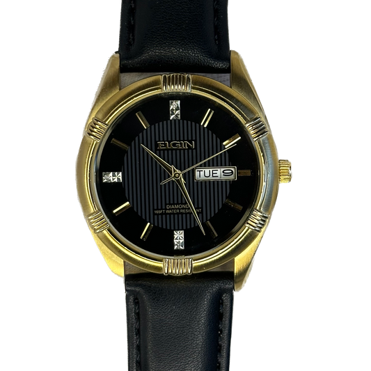 Elgin FG268N Diamond Dial Texturizado 38mm Año 1995 Impecable