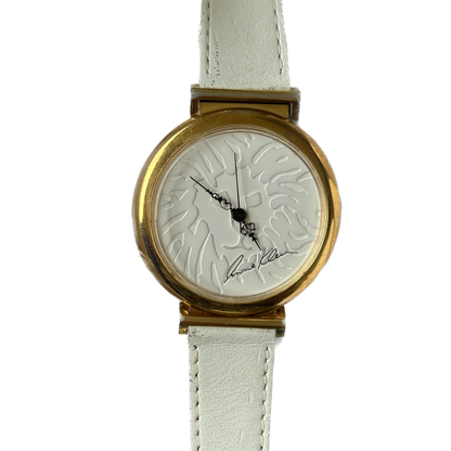 Reloj Anne Klein Mujer ISA Swiss Relief Año 1998 Lion White