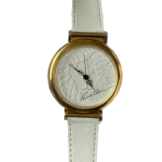 Reloj Anne Klein Mujer ISA Swiss Relief Año 1998 Lion White