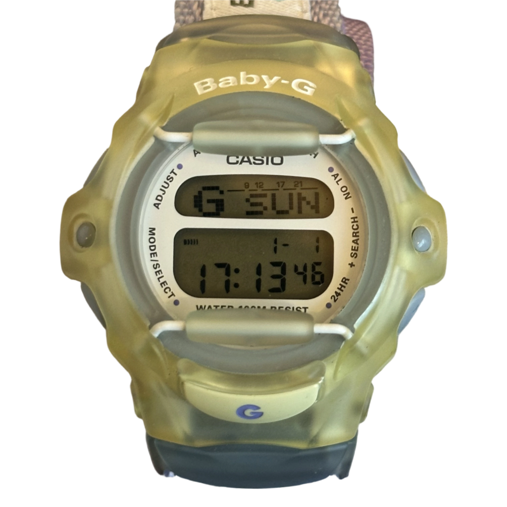 Reloj Baby-G Casio Digital BG-151 Translúcido 1999 Escaso