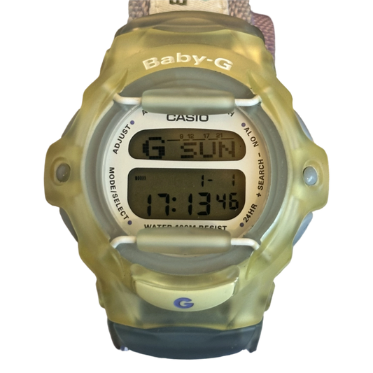 Reloj Baby-G Casio Digital BG-151 Translúcido 1999 Escaso