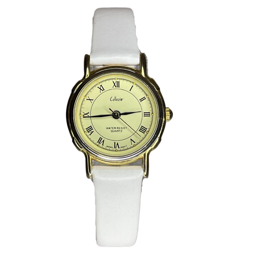 Reloj Vintage Collezio Quartz Japón 26,4 mm Roman Dial – Clásico Noventero