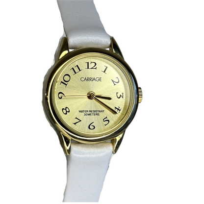 Reloj Carriage by Timex Mujer / Dial Champagne Sunburst Año 1998 / 22mm