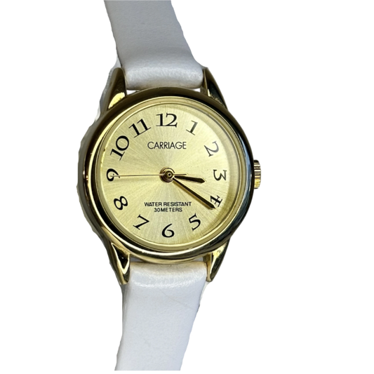 Reloj Carriage by Timex Mujer / Dial Champagne Sunburst Año 1998 / 22mm