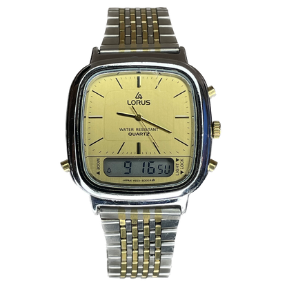 Reloj Lorus by SEIKO Ana-Digi Elab. en 1983 Doble lectura analógica y digital ÚNICO