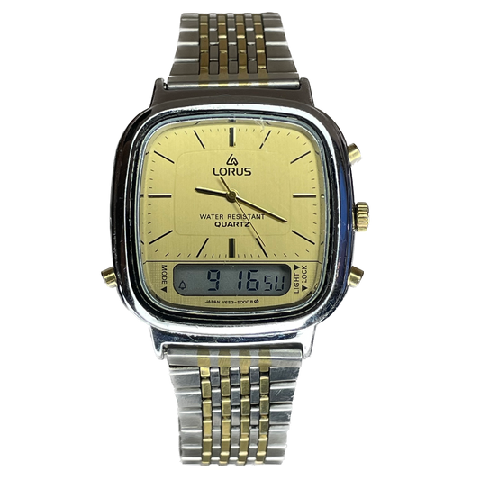 Reloj Lorus by SEIKO Ana-Digi Elab. en 1983 Doble lectura analógica y digital ÚNICO