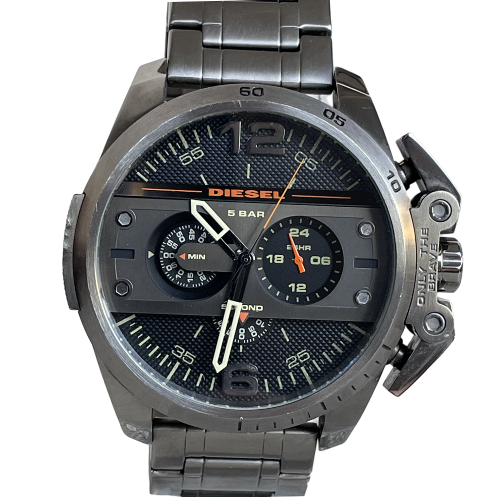 Reloj Diesel Ironside 2015 Cronógrafo Grande Gunmetal Muy Escaso