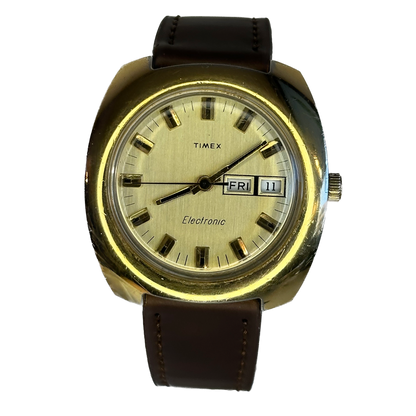 Reloj Timex Electronic Hombre Day-Date 40mm Diseño Industrial Año 1974 IMPECABLE ESCASO