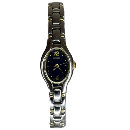 Reloj Joya Seiko Mujer 1N01-0C10 Bicolor azul Julio de 1994