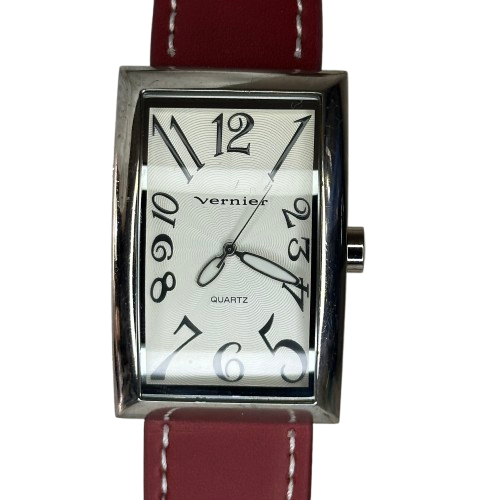 Reloj de Mujer Grande Vernier by 7 West Large Tank Curvo Quartz Guilloché 2004