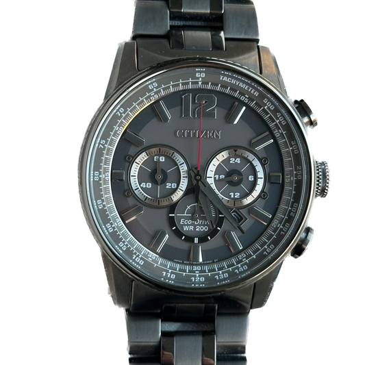 Reloj Citizen Eco-Drive WR200 Cronógrafo Negro 2017 Nighthawk