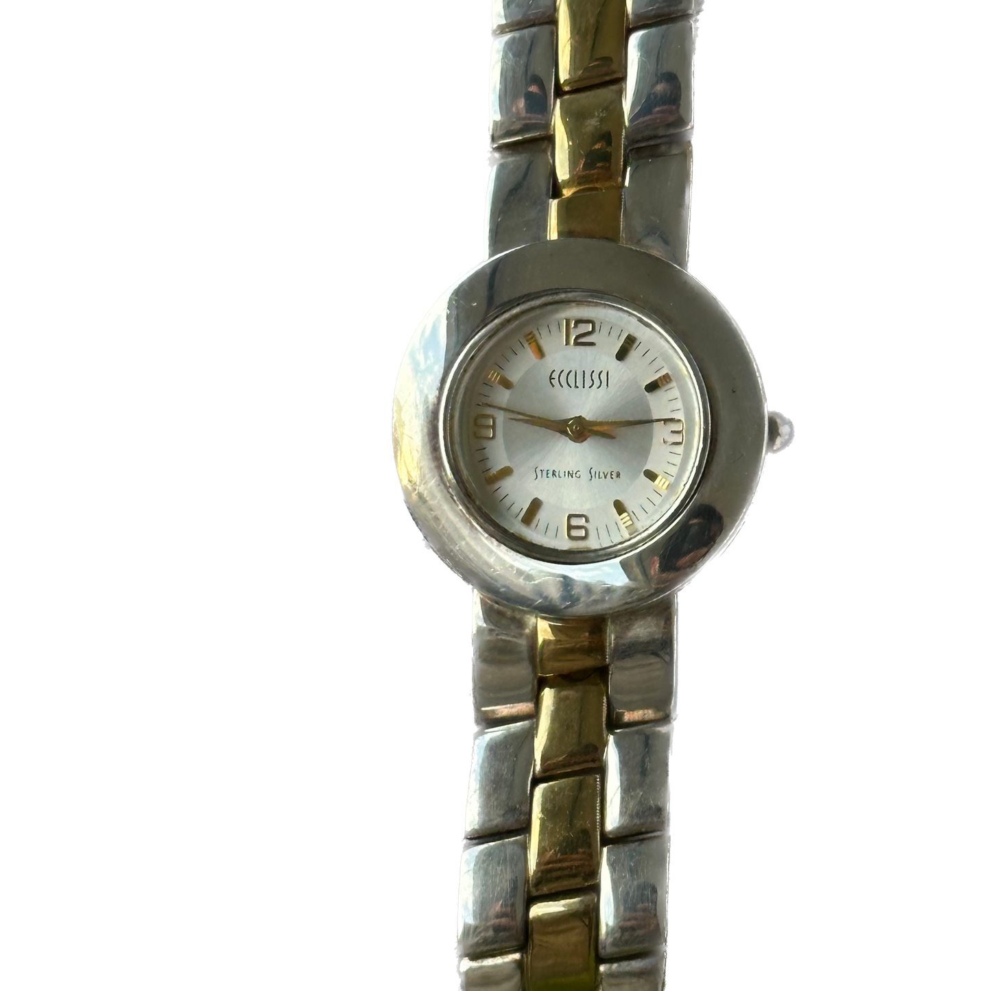 Reloj Joya Ecclissi Plata Maciza 80g Pulsera Reversible Años 2000 Mujer