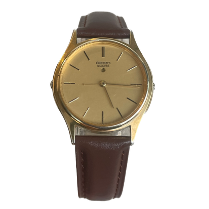 Reloj Seiko Hombre 1995 Quartz Alarm 37mm Doble Corona RARO LEER