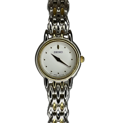 Reloj joya SEIKO 1N00-1H20 Mujer Bicolor Octubre 1991 ÚNICO