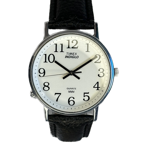 Reloj Timex Easy Reader Indiglo "DD" 1996 Iluminación a las 8  ESCASO 36 mm