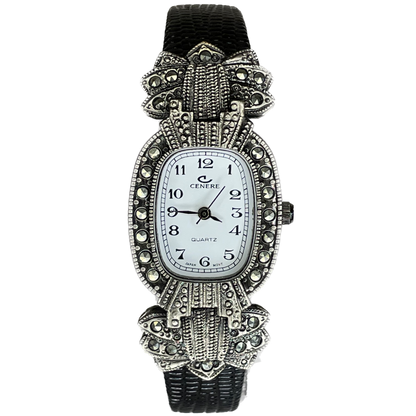Reloj Joya Cenere 613  Nuevo / New Old Stock Estilo Art Déco Año 1994 Marcasita