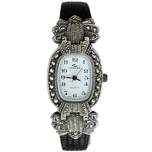 Reloj Joya Cenere 613  Nuevo / New Old Stock Estilo Art Déco Año 1994 Marcasita