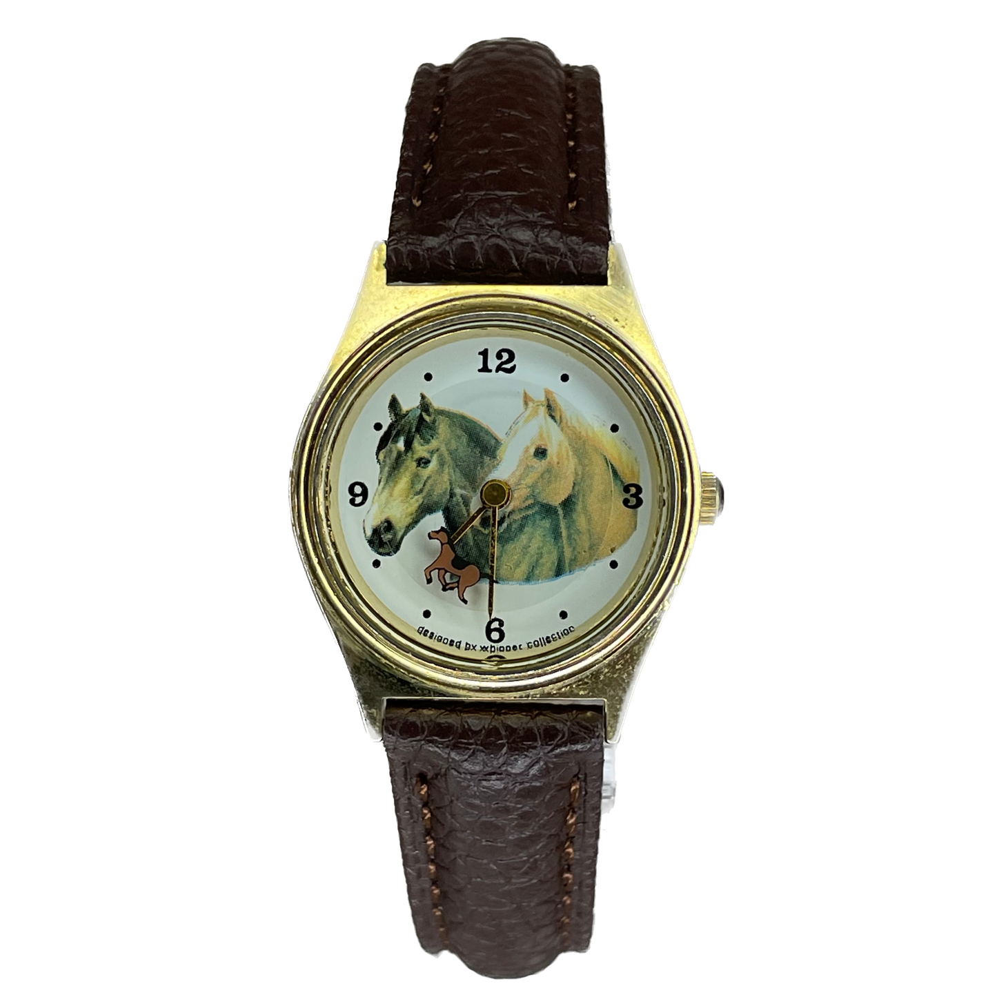 Reloj Valdawn Horse Collection Swiss Movt. Mujer Segundero de Disco 1991
