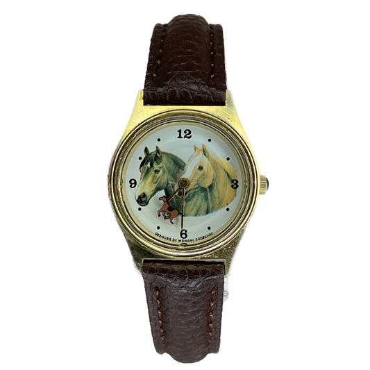 Reloj Valdawn Horse Collection Swiss Movt. Mujer Segundero de Disco 1991