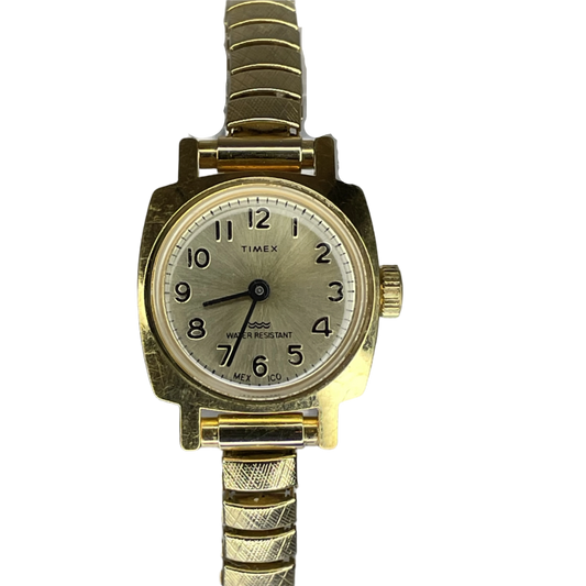 Reloj joya Timex México Mecánico a Cuerda Año 1985 Dorado Muy escaso